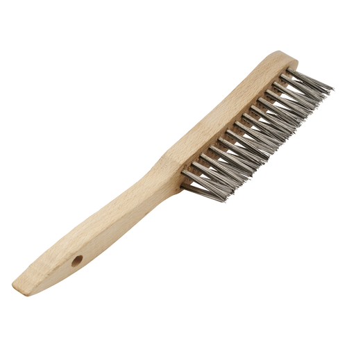 1 cepillo de alambre curvado de acero inoxidable para limpieza de  mano/cepillo de spid