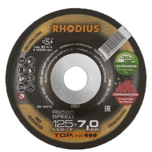 Disco Desbaste Cerámico Rhodius RS580 SPEED