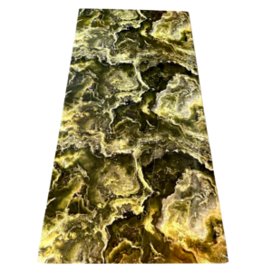 Panel UV Piedra Sintética 1.22 X 3M (UV010)- Negra con Verde