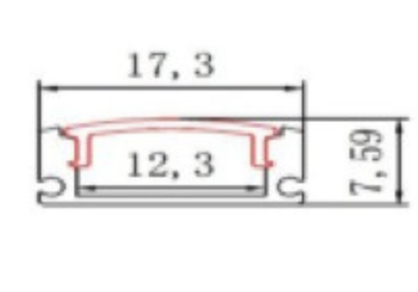 Perfil Led Empotrable MT123759 - SILVER (XT-164)