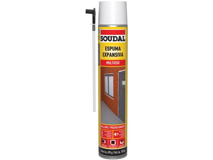Spray Espuma de Poliuretano Universal Soudal 750 ml - Metría