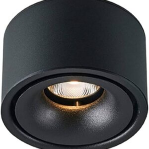 Foco LED Ajustable De Superficie | Evo Minimalista Negro 6000K 10W