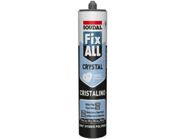 Adhesivo de Montaje Transparente Fix-All Crystal 290 ml Soudal