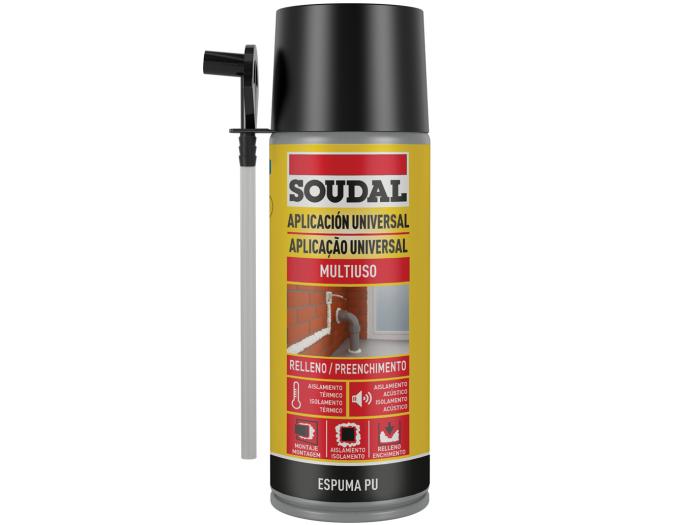 Spray Espuma de Poliuretano Universal Soudal 300 ml - Metría