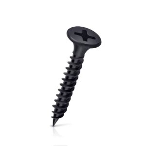 tornillo plancha drywall punta fina duss 6x1 1/4 fosfato negro
