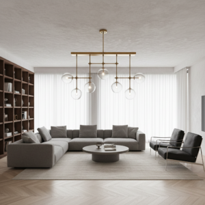 LAMPARA COLGANTE LED CON BURBUJAS DE CRYSTAL