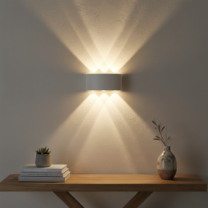 LUZ DE PARED LED ELENA REGULABLE IP54 XH - 21014 WHITE