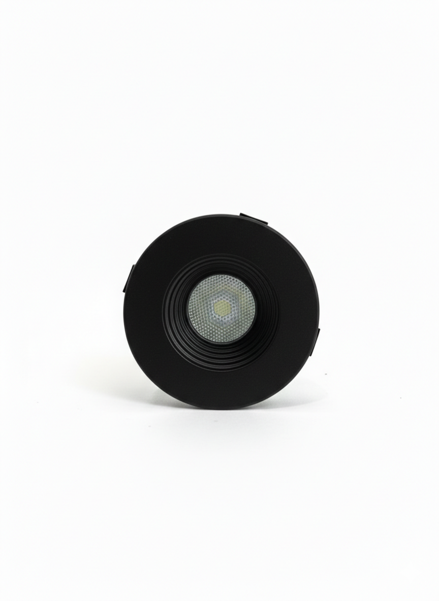 FOCO LED EMPOTRABLE 3W TRES TONOS 40° 25X46MM - EVO - NEGRO REDONDO - Image 2