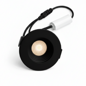 FOCO LED EMPOTRABLE 3W TRES TONOS 40° 25X46MM - EVO - NEGRO REDONDO
