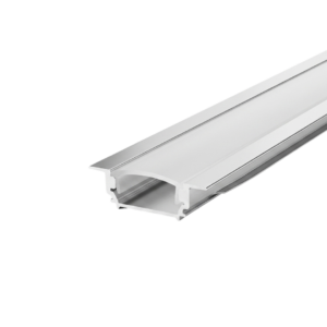 PERFIL LED EMPOTRABLE CON LABIOS 24.7X17.4X7MM - SILVER (XT-163)