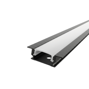 PERFIL LED EMPOTRABLE CON LABIOS 24.7X17.4X7MM - SILVER (XT-163)