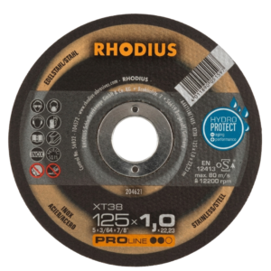 DISCO CORTE METAL 4 1/2 - 115X1,0X22,23 RHODIUS XT38