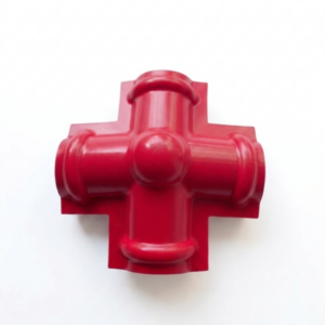 CUMBRERA 4 VIAS TEJA ASA - PVC - COLOR ROJO