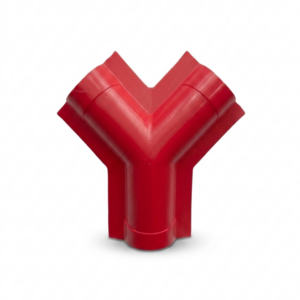 CUMBRERA 3 VIAS TEJA ASA - PVC - COLOR ROJO