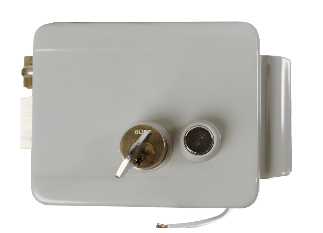 Cerradura Eléctrica de Sobreponer para Puerta Corrediza DÜSS, Cilindro Fijo